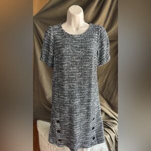 LOFT  Black & White Dress